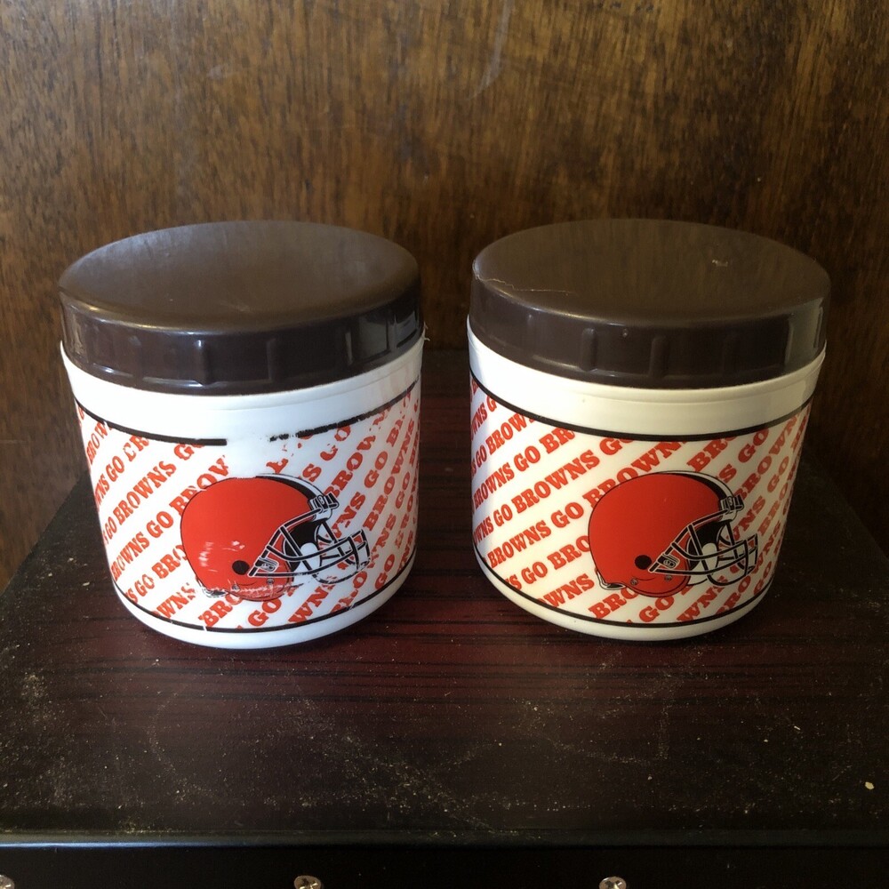 Vintage Cleveland Browns NFL Thermos Lot Of 2